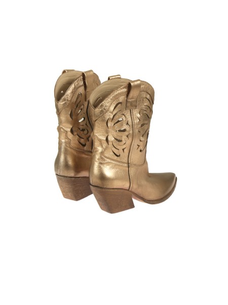 Scarpa Elena Iachi Texano Intagliato Platino